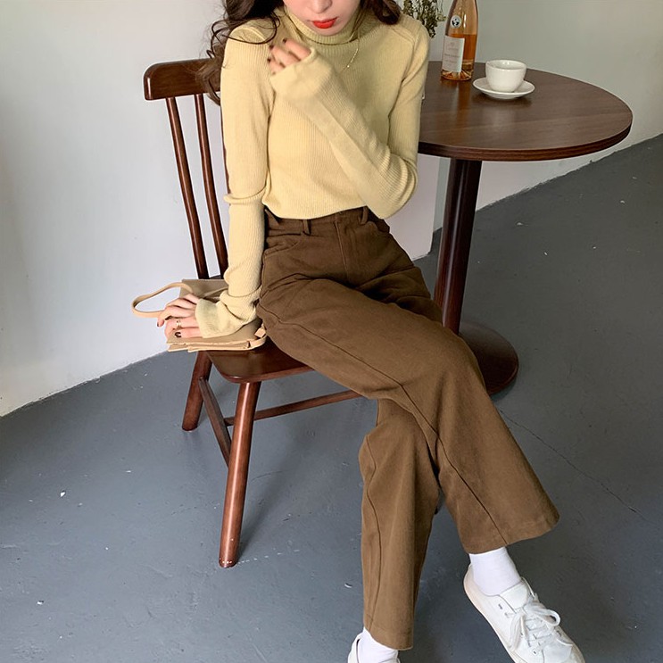 Quần Jean Ống Rộng Lưng Cao Dễ Phối Đồ Thời Trang 40095 | BigBuy360 - bigbuy360.vn