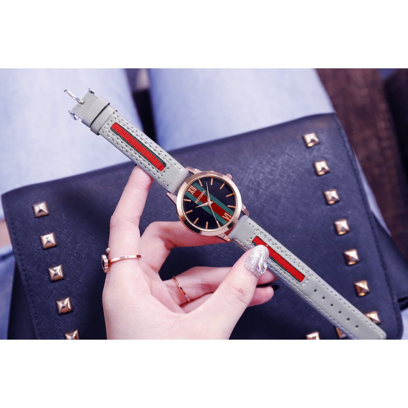 Đồng Hồ nữ thời trang MSTIANQ Mặt kim sa Thời Trang phong cách hàn quốc dây da lộn cao cấp | BigBuy360 - bigbuy360.vn