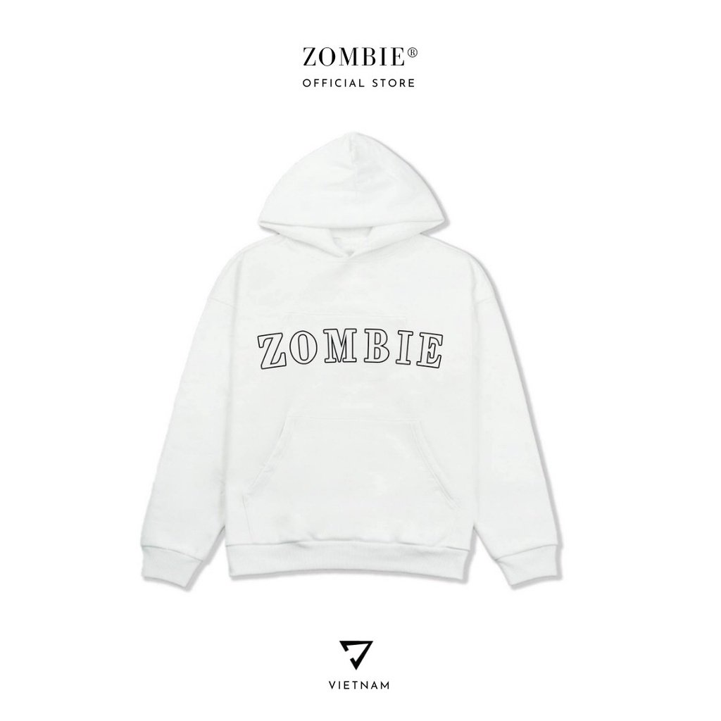 Áo Hoodie ZOMBIE® Social HD In White