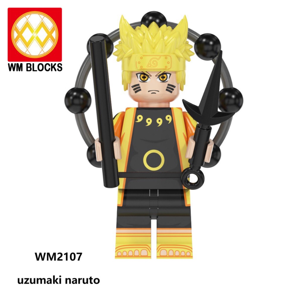 [Hàng Đẹp] Bộ đồ chơi xếp hình Minifigure Lego NARUTO, Lego Sasuke