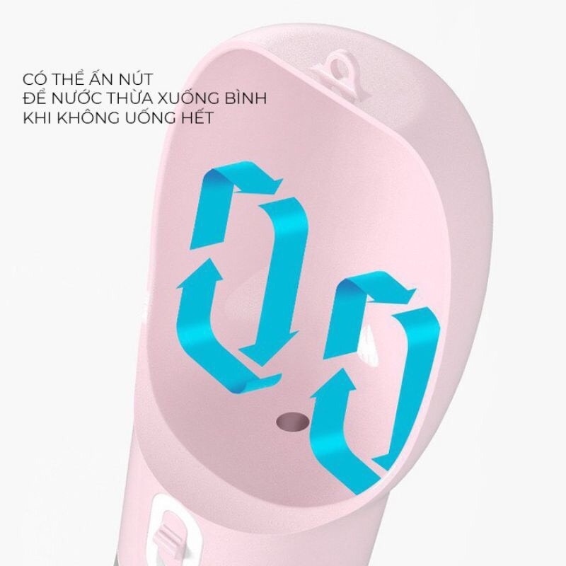 Bình nước di động cho chó mèo sử dụng khi đi dạo-đi du lịch-familypetshop.vn