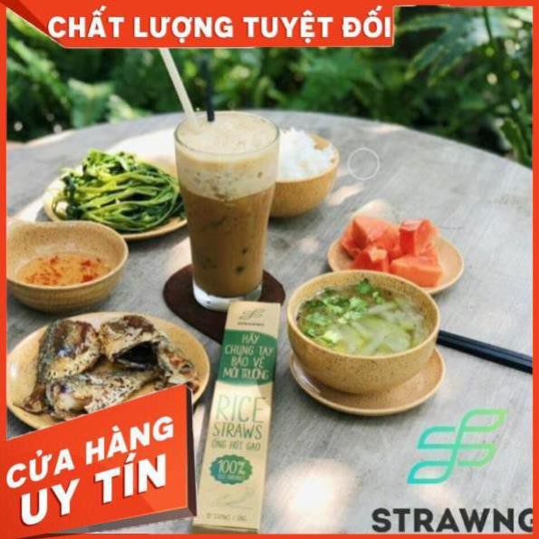 [Hàng có sẵn] Ống hút gạo ăn được MÀU MIX - bảo vệ môi trường - 6mm - 10 ống/hộp