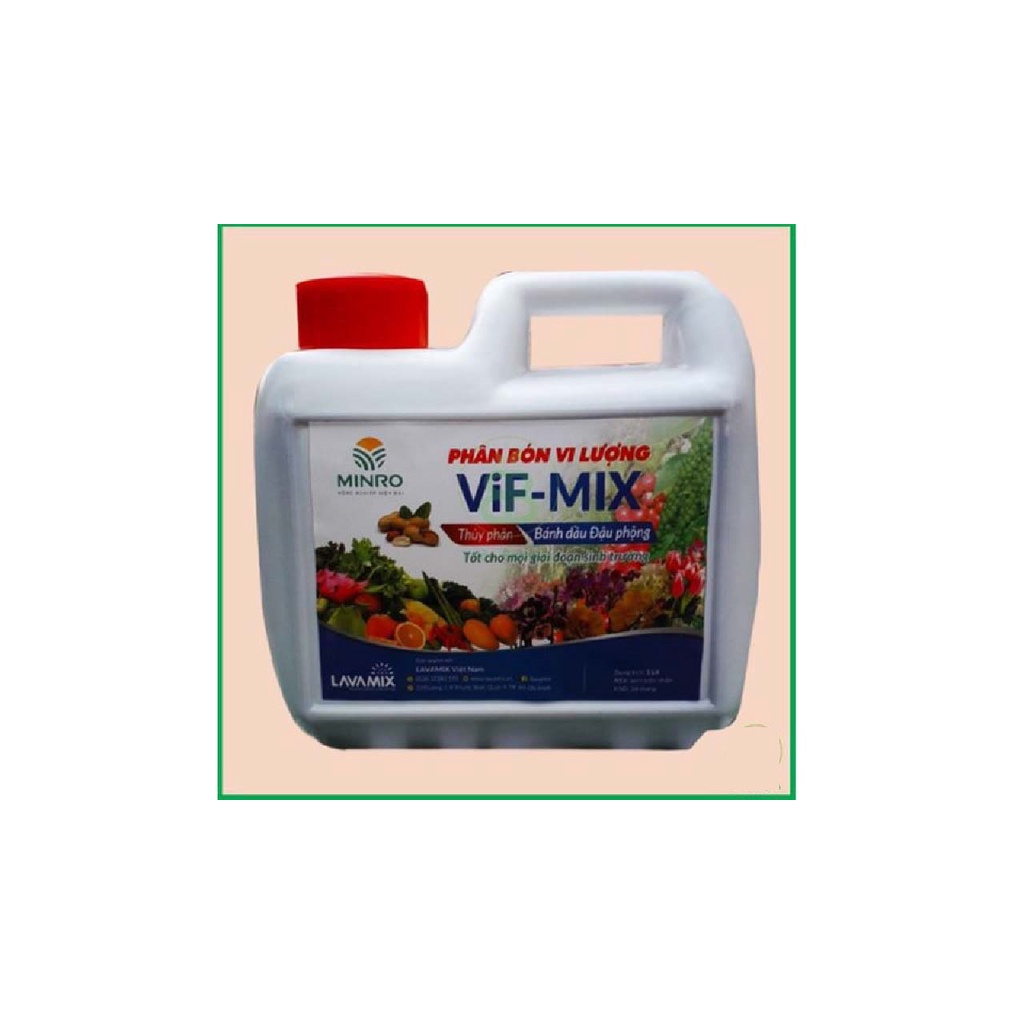 Phân Bón Vi Lượng bánh dầu VIF- MIX 1 lít - Dùng tốt cho mọi giai đoạn sinh trưởng của Hoa Lan5991