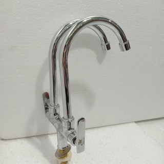 Vòi rửa chén chậu đôi inox cao cấp