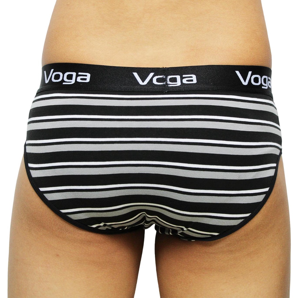 Combo 3 Quần lót nam kiểu sịp tam giác Voga sọc vải thun cotton 100% thoáng mát, sành điệu