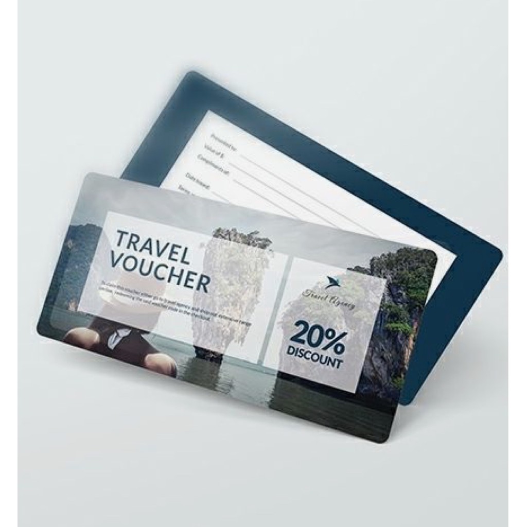 IN 200 PHIẾU QUÀ TẶNG / GIFT VOUCHER / PHIẾU BẢO HÀNH CHỈ 300.000đ /Giấy C300  / Cán Màng / Không Cán