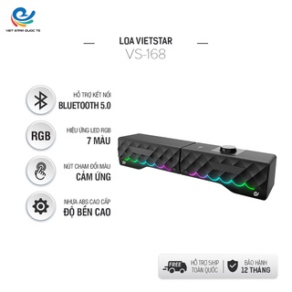 Loa vi tính bluetooh VS-168, USB hiệu ứng LED RGB,kết nối tai nghe, thanh âm tuyệt đỉnh,công suất lớn, bảo hành 12 thumbnail
