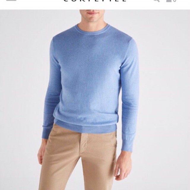 Áo nam dệt kim sweater cortefiel xuất dư