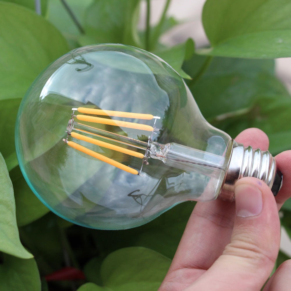 Bóng Đèn Dây Tóc Edison ST64 A19 G80 C35 G45 4W 220V E27 E14 Ánh Sáng Trắng Ấm