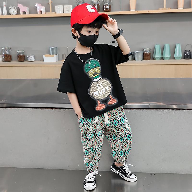 Bộ Áo Thun Tay Ngắn Phong Cách Mới Dành Cho Bé Trai Thời Trang Mùa Hè 2022