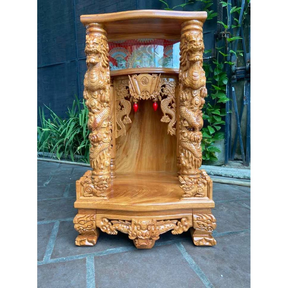 Bàn thờ thần tài cao cấp mẫu Rồng Phun Lửa