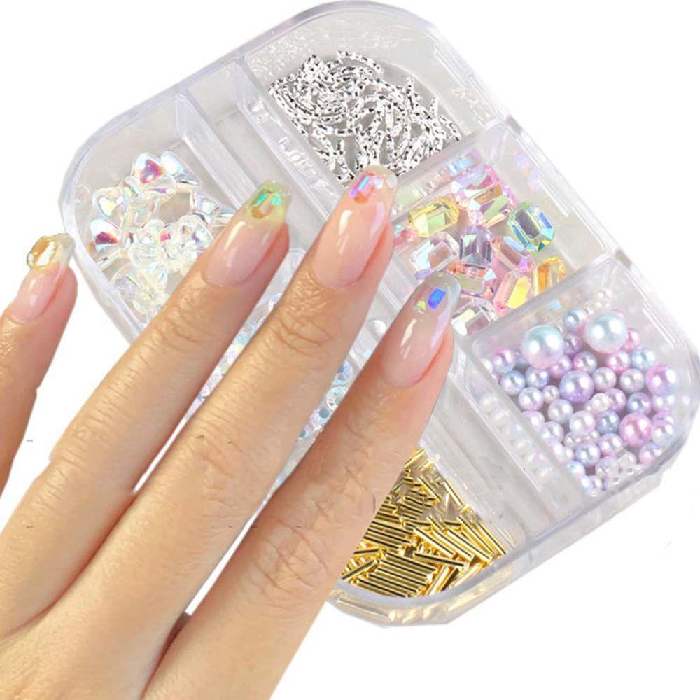 Bộ Phụ Kiện Trang Trí Móng Tay 3D Thời Trang