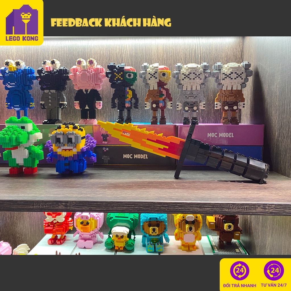 Đồ chơi lắp ráp block mô hình CSGO butterfly karambit m9 bayonet bouy xếp hình quân đội trang trí decor góc làm việc