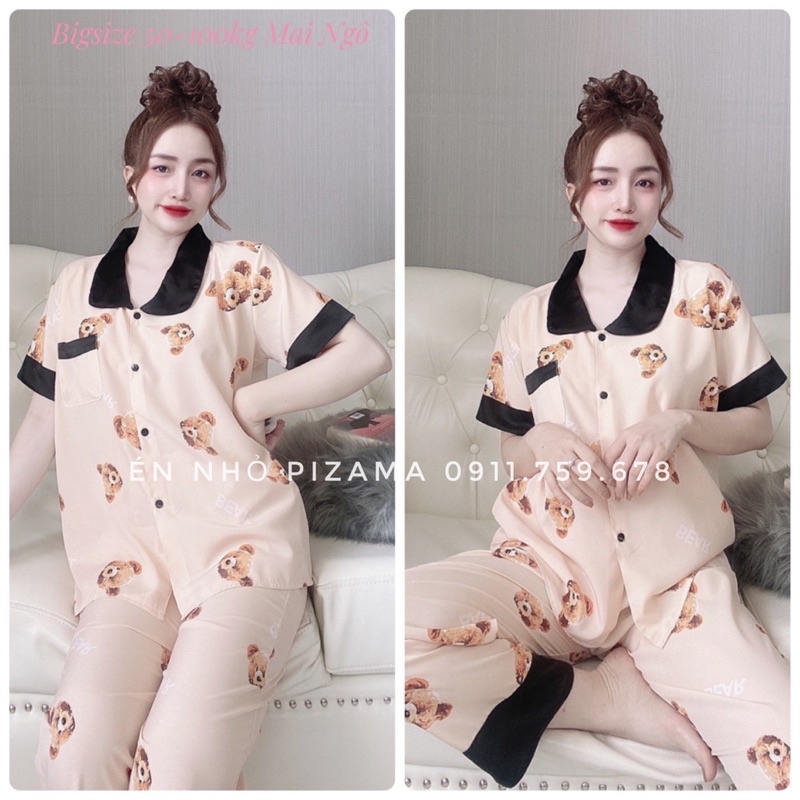 Đồ Bộ  Bigsize Lụa Dài  50-110kg Pizama