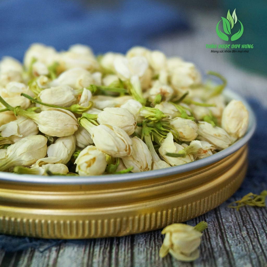 Trà Nụ Hoa Nhài Sấy Lạnh Nguyên Bông Loại 1 Thảo Dược Duy Hưng - Trà Hoa Thảo Mộc Khô Thơm Dịu Tự Nhiên