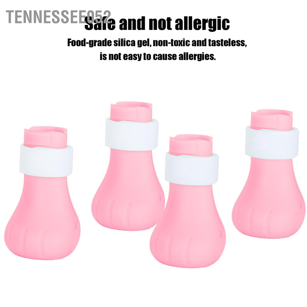 Bộ 4 Vỏ Bọc Chân Mèo Bằng Silicon Chống Cào Có Thể Điều Chỉnh