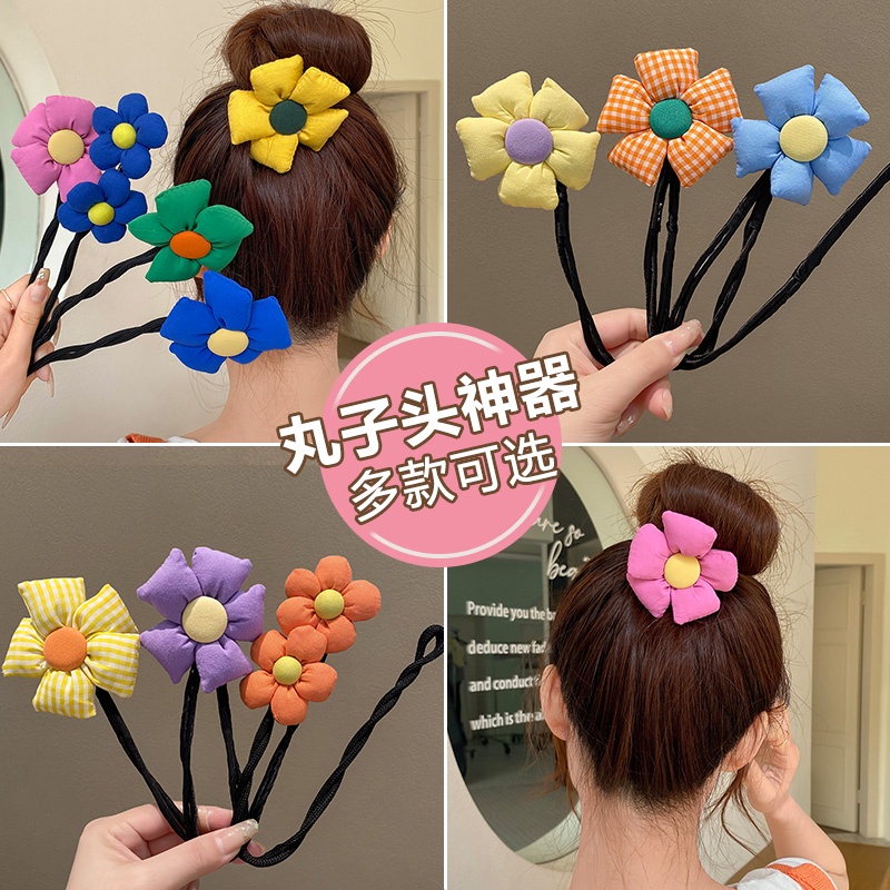 Dây Buộc Tóc Đính Hoa Thời Trang Hàn Quốc
