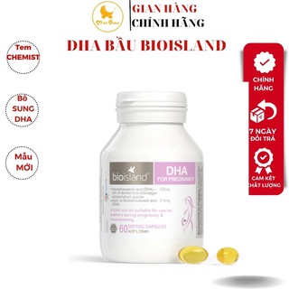 DHA bầu, viên uống DHA bầu Úc Bio Island DHA for Pregnancy 60 viên mẫu mới