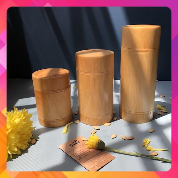 Hộp đựng trà bằng tre vintage - Tea Container - có 3 kích thước lựa chọn