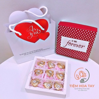 Set quà Valentine kẹo Socola 9 viên