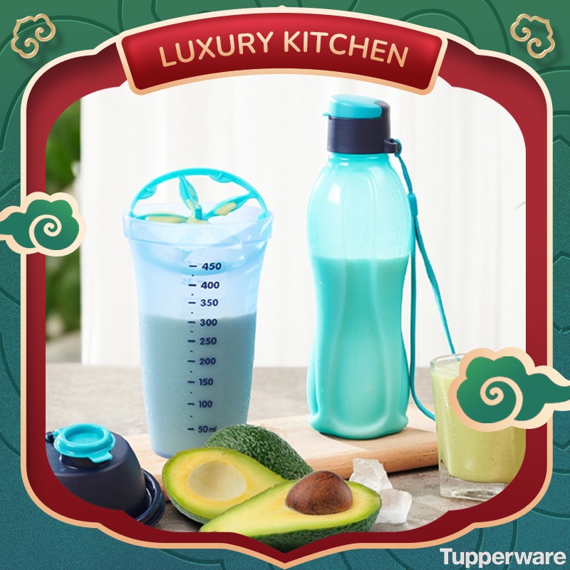 Bộ bình nước lắc Shake N Go Tupperware chính hãng an toàn, bình nước tiện dụng dung tích 500ml
