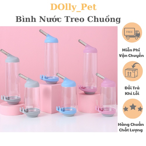 BÌNH NƯỚC TREO CHUỒNG CHO CHÓ MÈO (GIÁ RẼ)
