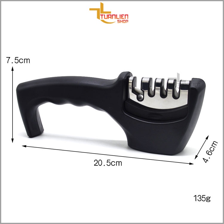 Dụng cụ máy đá mài dao kéo 3 cấp độ TUANLIENSHOP, mài dao nhanh bén tiện dụng
