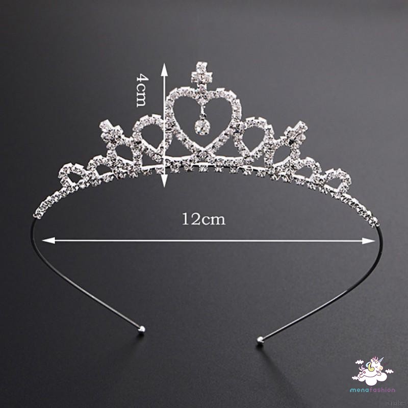 Cài Tóc Hình Vương Miện Có Đính Đá Cho Bé Gái