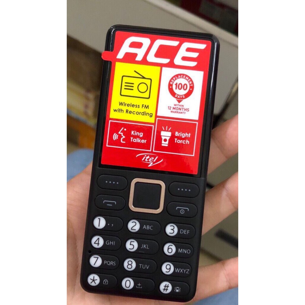 Điện thoại giá rẻ cho người giá Itel Ace ( 2 sim) pin khủng chữ to