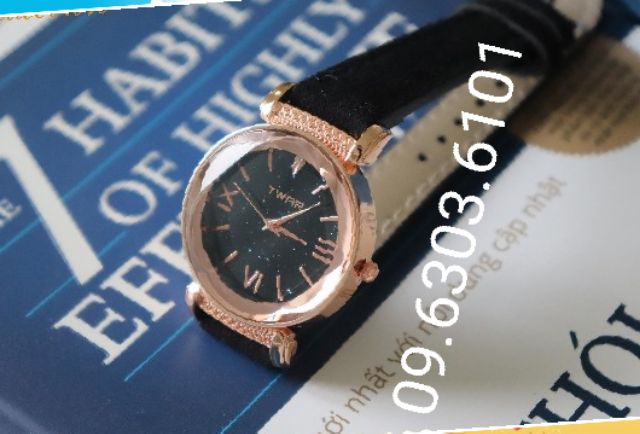 ĐỒNG HỒ NỮ LSVTR-TWAR DÂY DA MẶT KIM TUYẾN FULLBOX