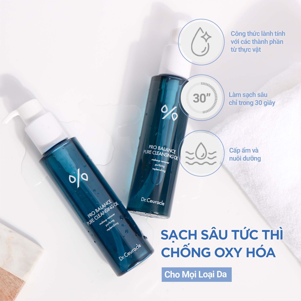 Dầu tẩy trang làm sạch sâu DR.CEURACLE Pro Balance Pure Cleansing Oil