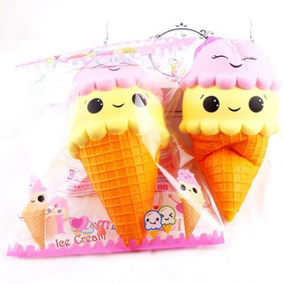 Squishy- Kem Ốc Quế Khổng Lồ (22x11x11cm) (bán xả)