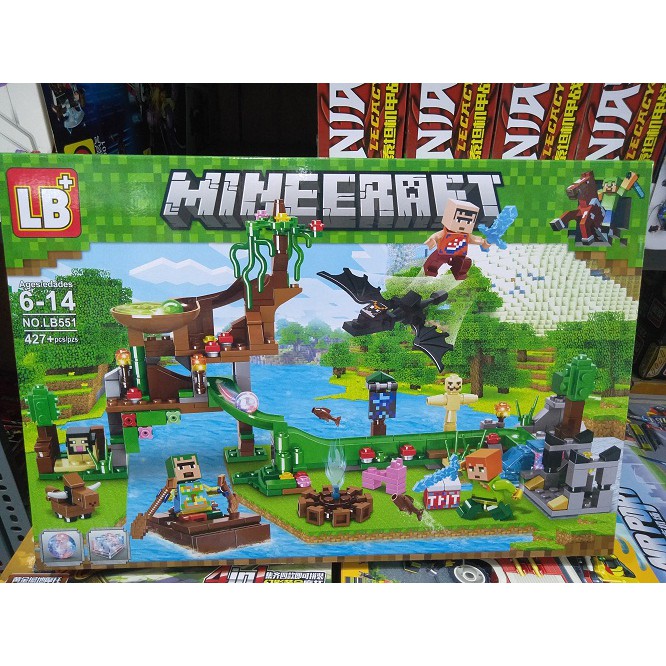Bộ Lego Lắp ráp xếp hình  MINECRAFT MY WORLD LB551 có 427pcs