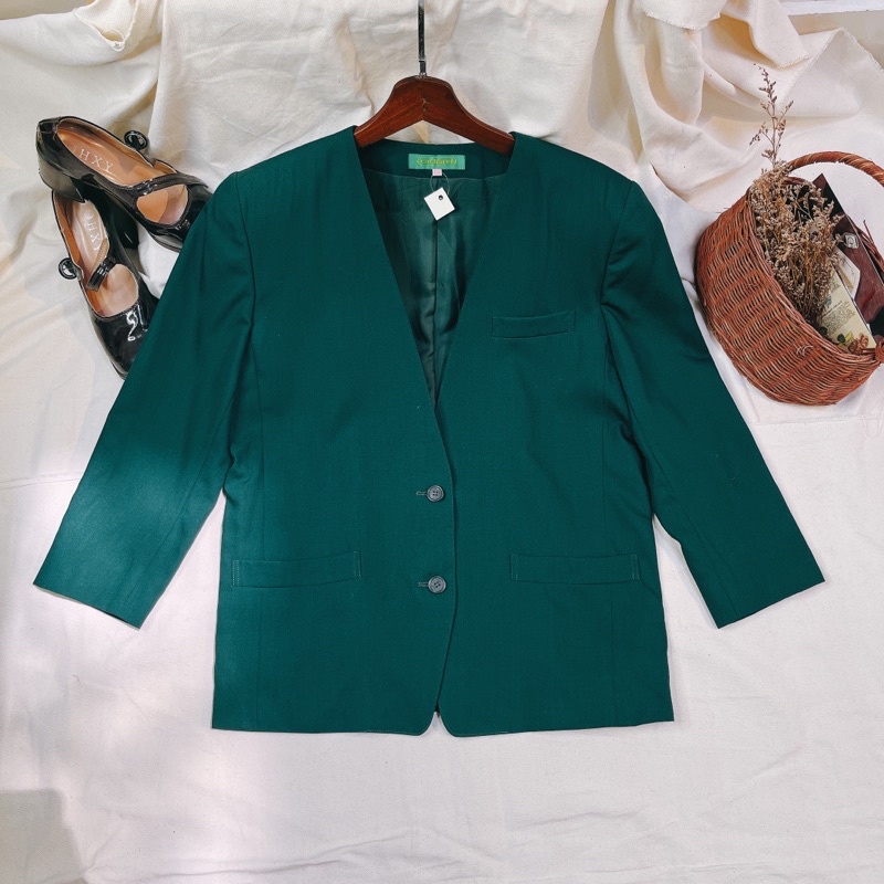 KHOÁC VEST/BLAZER XANH LÁ