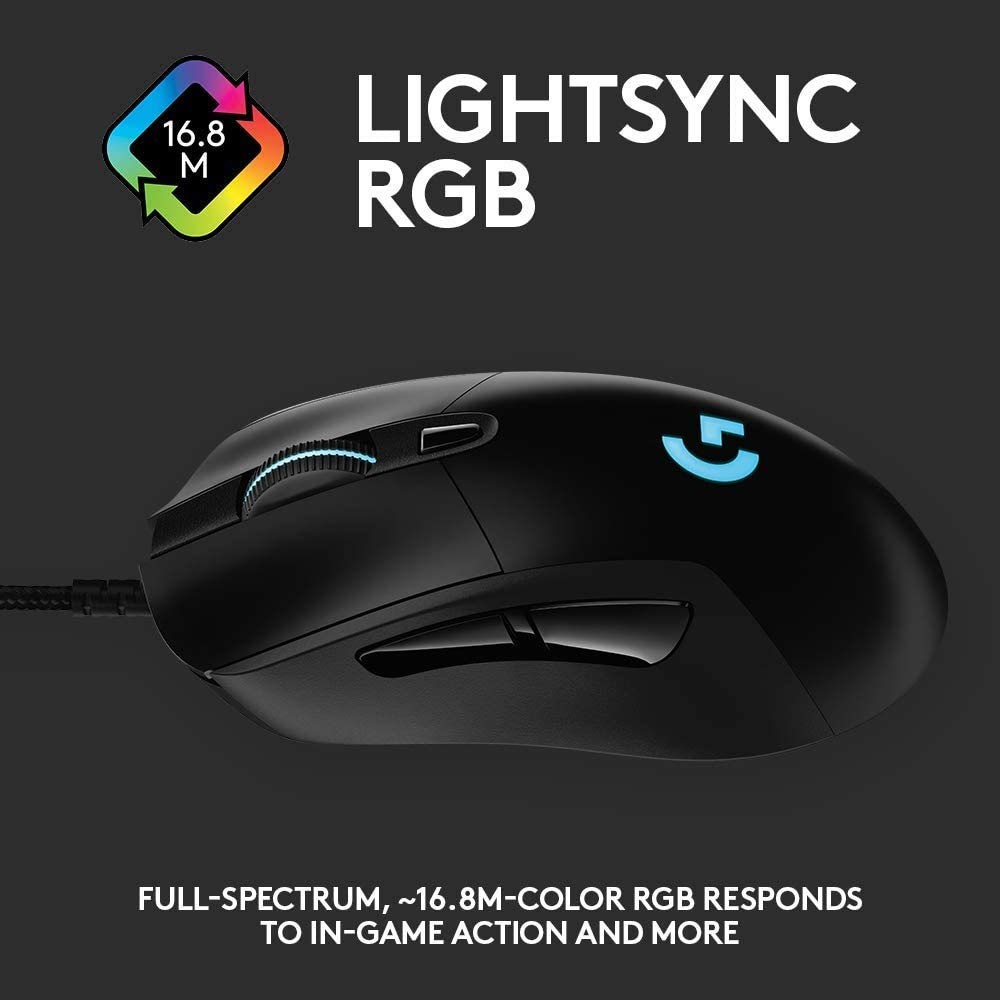 [Mã 267ELSALE hoàn 7% đơn 300K] Chuột Gaming Logitech G403 HERO 16K LIGHTSYNC RGB LED