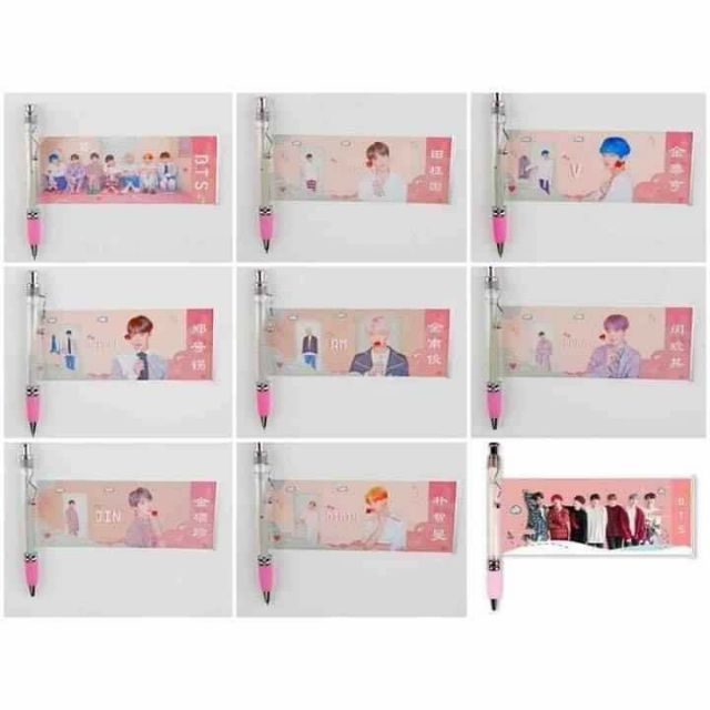 [VPP ARMY] VPP12 Bút kéo BTS - thành viên - BT21