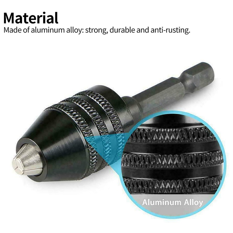 Set 4 Đầu Kẹp Mũi Khoan Không Khóa 1 / 4 1 / 8 1 / 16 Chuyên Dụng