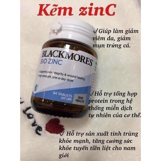 Blackmores Bio Zin C 84 viên