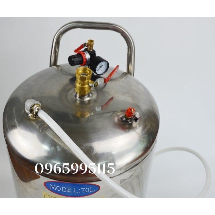 Bình tạo bọt tuyết bằng khí nén inox  80L