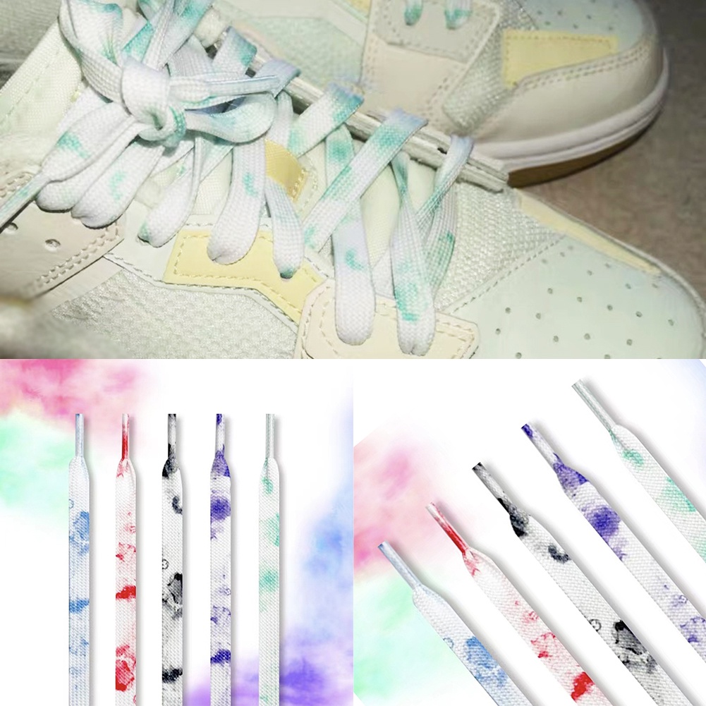 Phù Hợp Dây Buộc Giày sneaker Co Giãn Nhuộm Màu