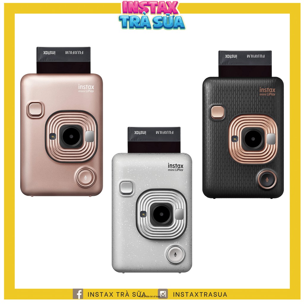 FUJIFILM INSTAX MINI LiPLAY - MÁY ẢNH IN LẤY LIỀN 3 TRONG 1 - Chính Hãng - Bảo hành 1 năm - Tặng kèm 10 film