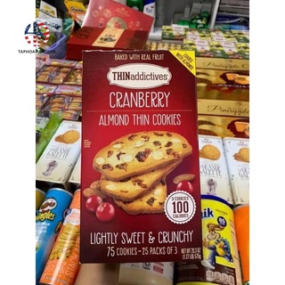 Hộp Bánh Quy Cranberry Almond Thin Cookies 575g