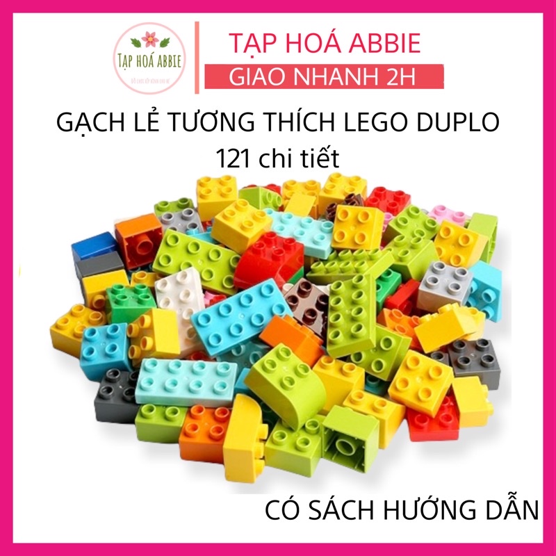 Lego Duplo 121 chi tiết Đồ chơi xếp hình lắp ráp gạch lego loại to bự cho