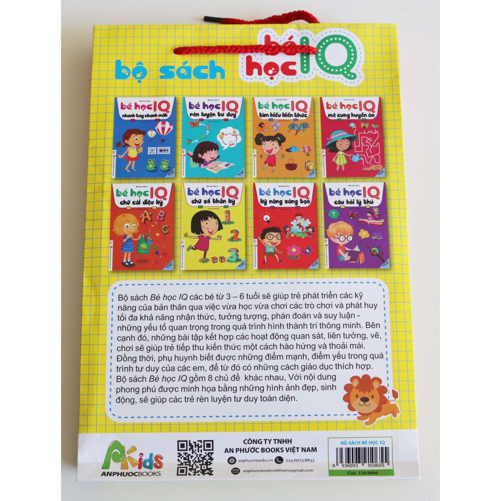 Sách -Bé Học IQ - Phát Triển Trí Tuệ Cho Bé (Bộ Túi 8 Cuốn ) | BigBuy360 - bigbuy360.vn
