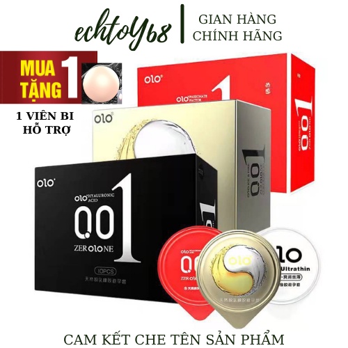 Bao cao su mỏng nhất thế giới OLO 0.01 Gốc Nước, Thêm Nhiệt kích thích quan hệ - Đa công dụng