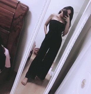 jumpsuits Cúp Ngực Quần Suông Dài