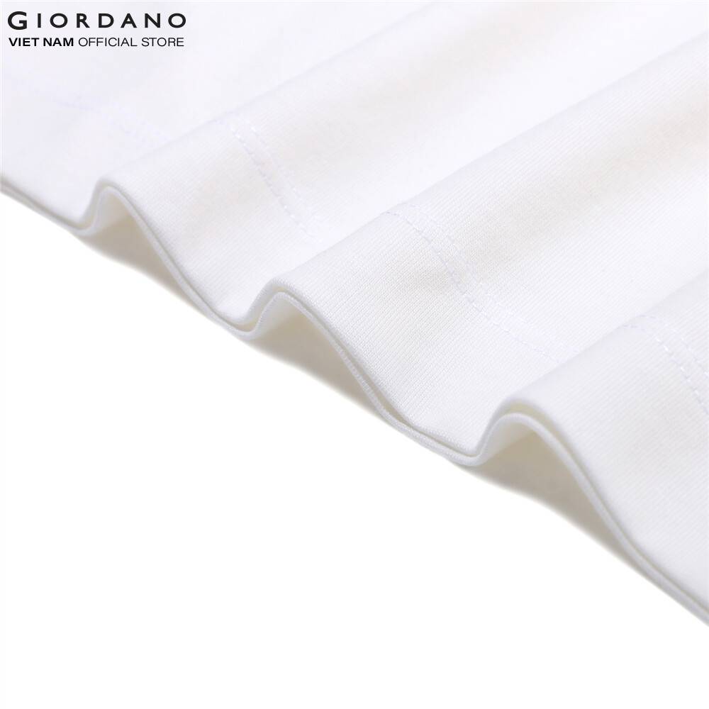 Áo Thun Nữ Ngắn Tay Trơn Giordano 05321246