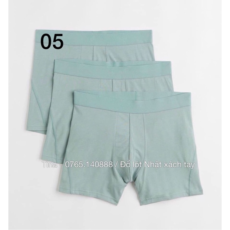 Quần sịp nam set 3 cái Hm, nội địa Nhật
