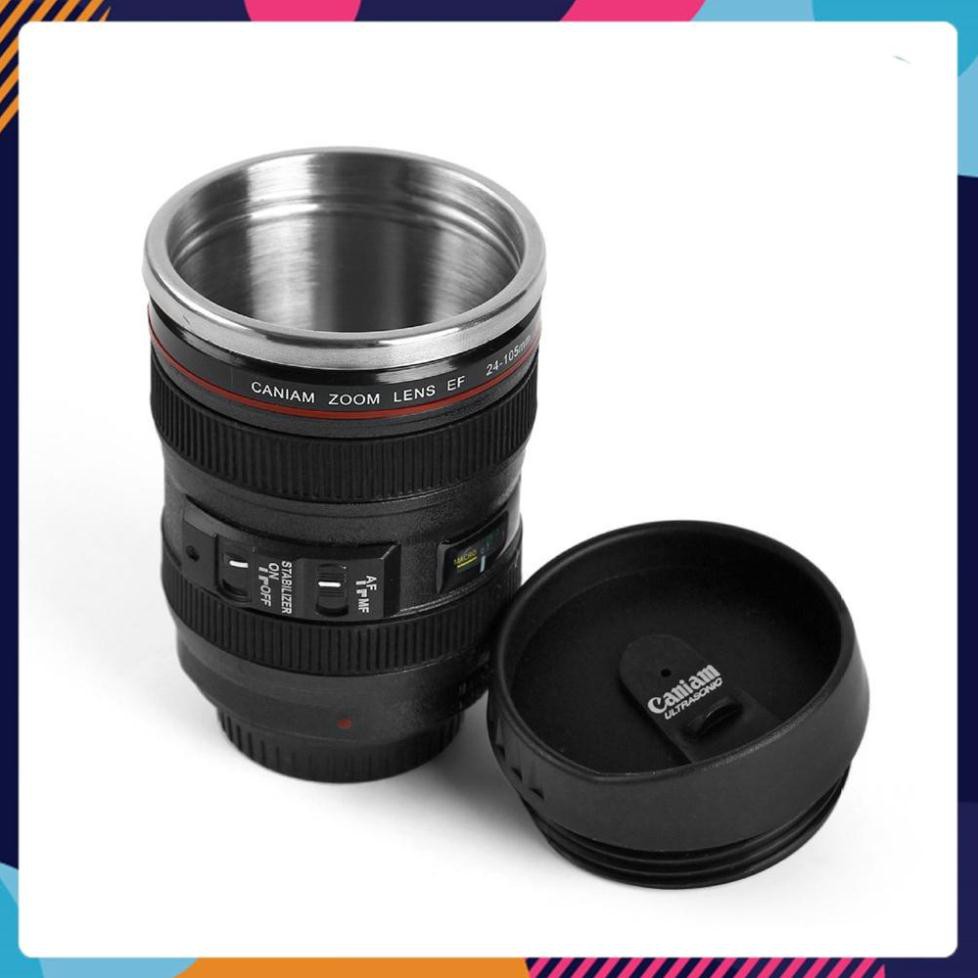 Cốc Giữ Nhiệt Cà Phê Hình Ống Kính Lens Máy Ảnh