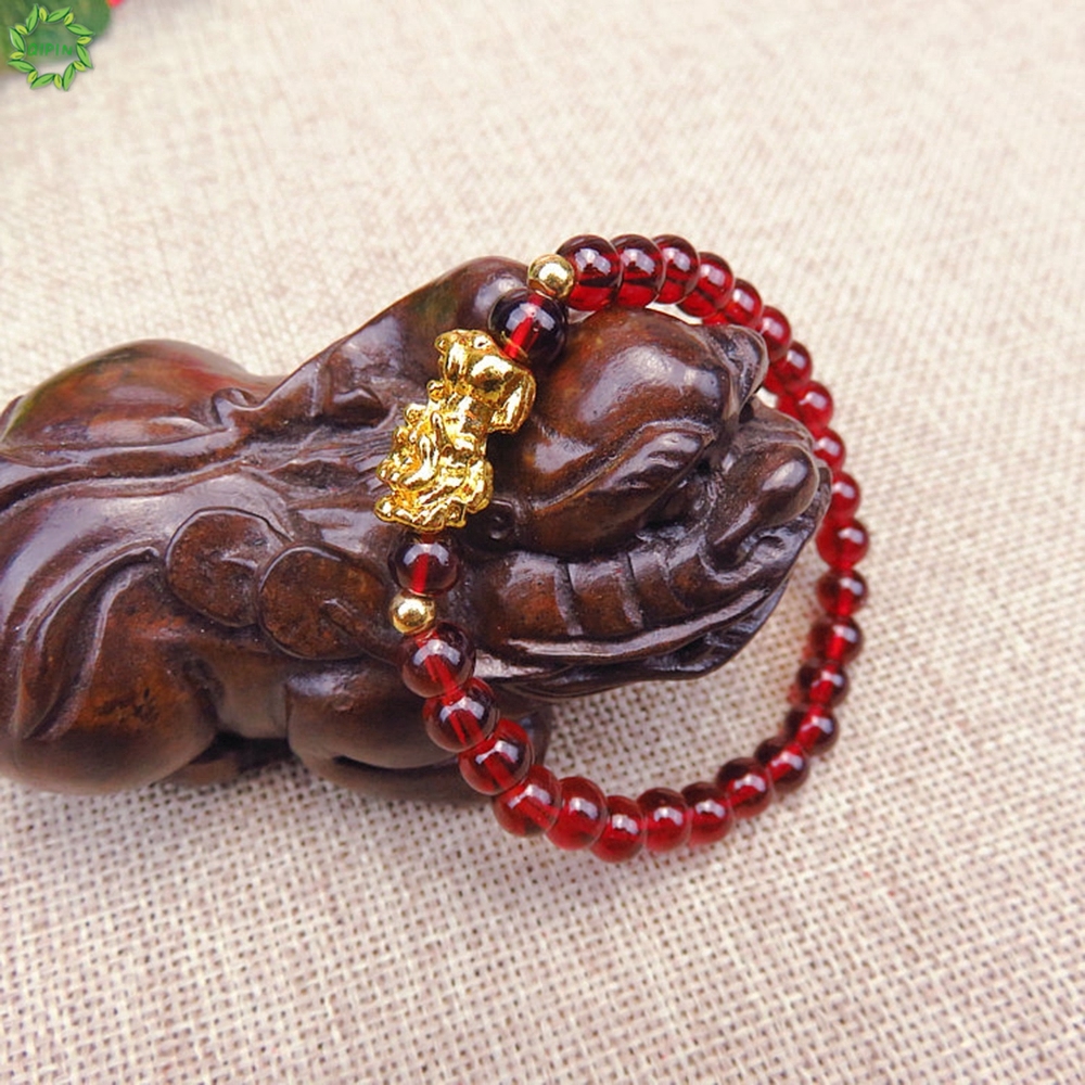 Vòng tay chuỗi hạt cầu may 3D 6mm cho nam &amp; nữ